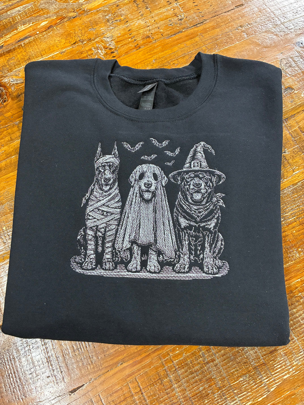 The Boo Crew Embroidered Halloween Dog Sweatshirt