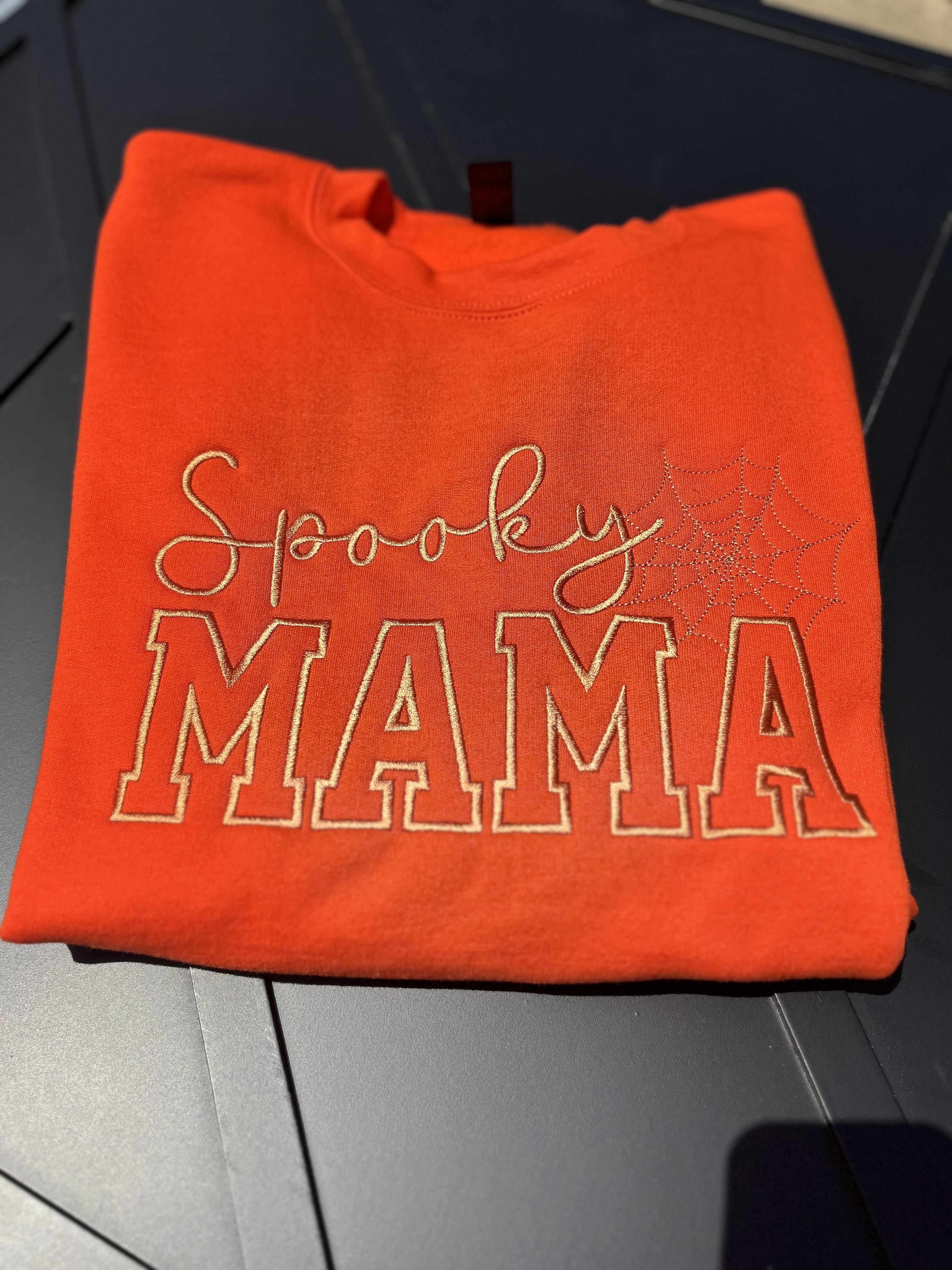 Spooky Mama Embroidered Sweatshirt