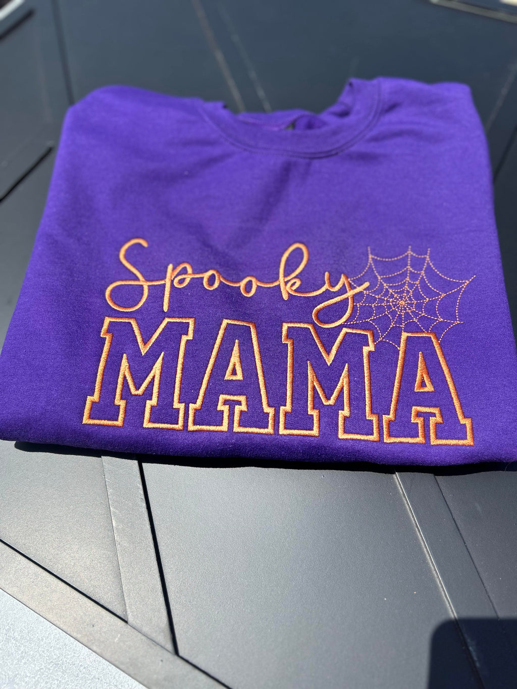 Spooky Mama Embroidered Sweatshirt